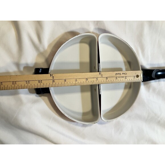 Vintage Mirro French Omelet Maker Skillet  2 Sided Non Stick USA Pan - Picture 6 of 6